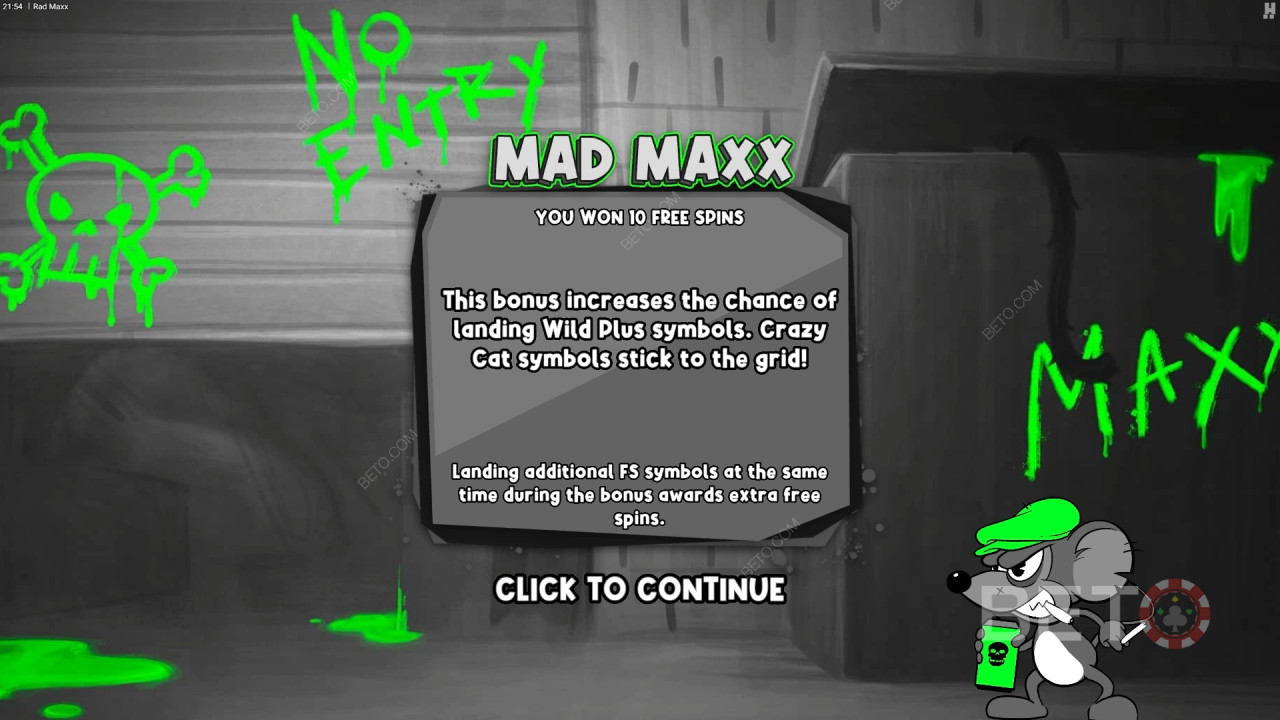 Rad Maxx 的奖金功能说明Hacksaw Gaming