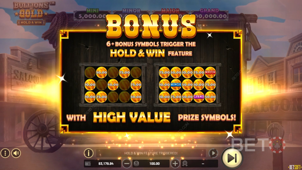 黄金金条》中的奖励功能说明Betsoft