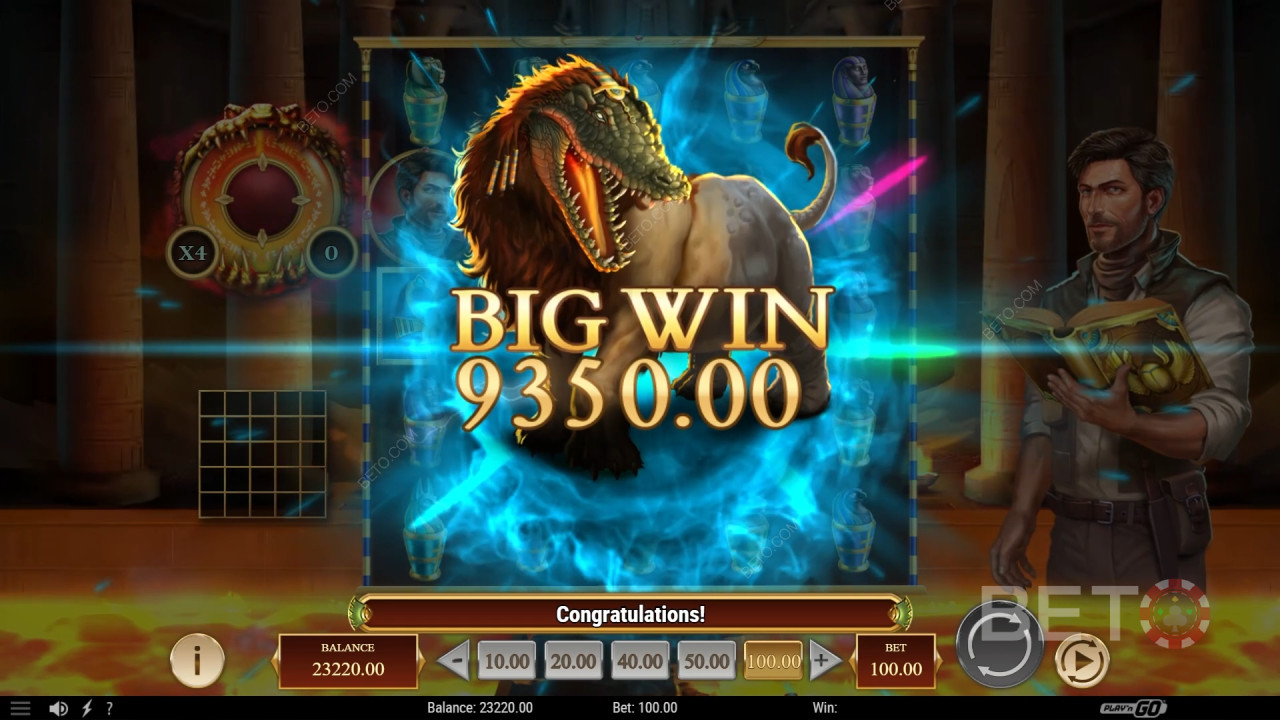 在 Rich Wilde and the Tome of Dead 老虎机中赢取 5,000 倍投注额！