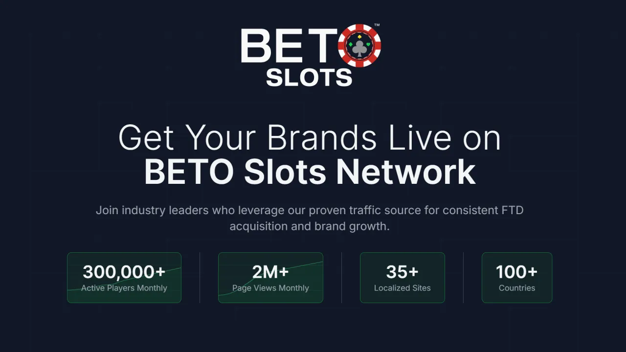 与 BETO Slots 合作 | 会员和运营商合作伙伴关系