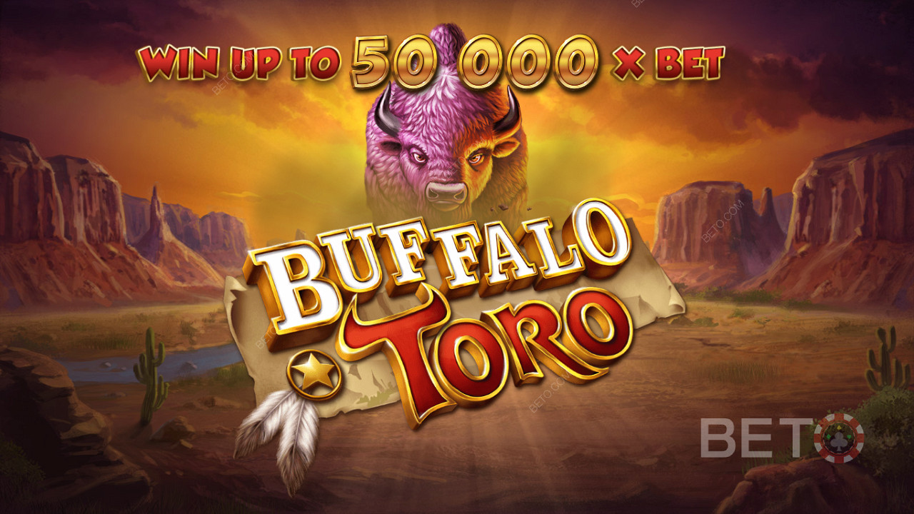 在Buffalo Toro在线老虎机中赢得高达50,000倍的赌注。