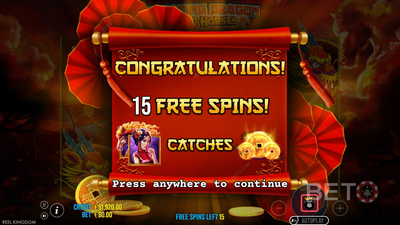Floating Dragon BETO Slots 对《野马》的评测