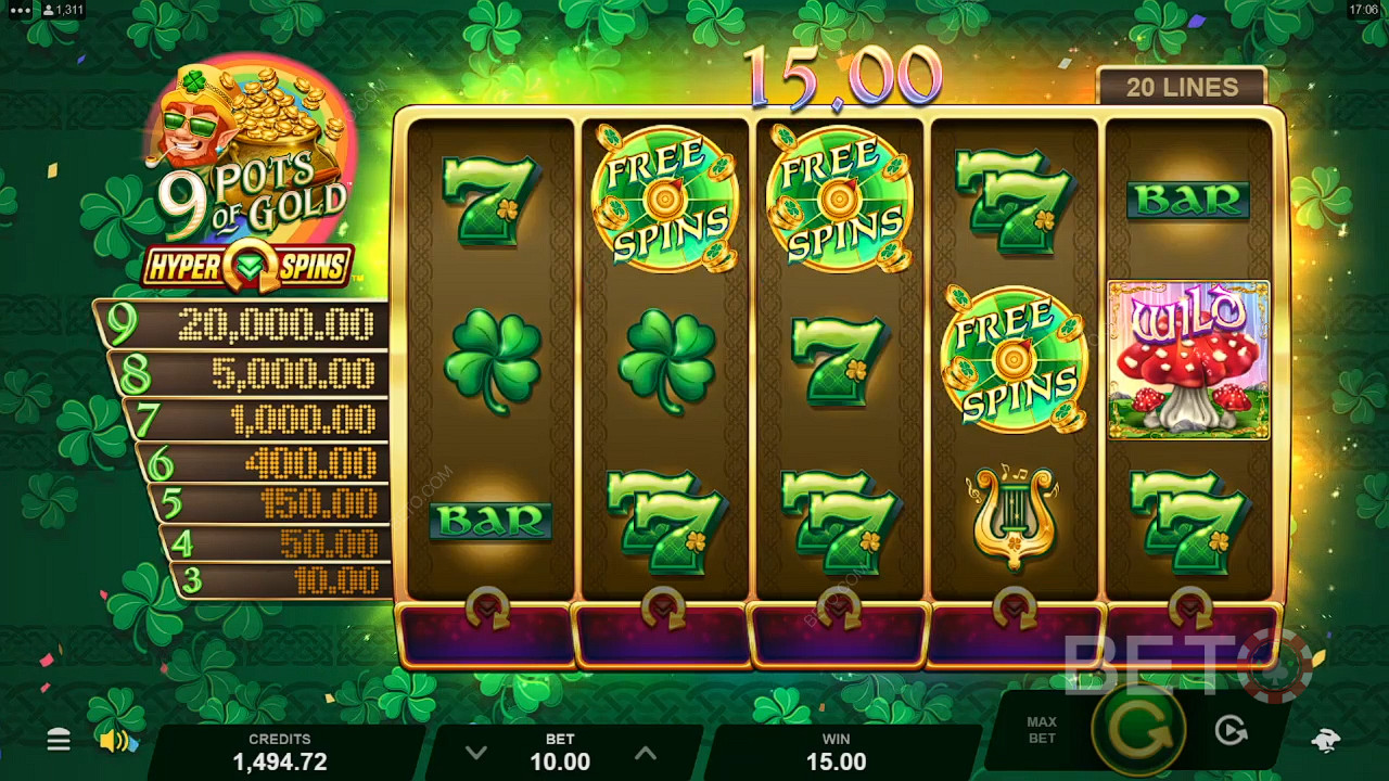 9 Pots of Gold HyperSpins 免费游戏