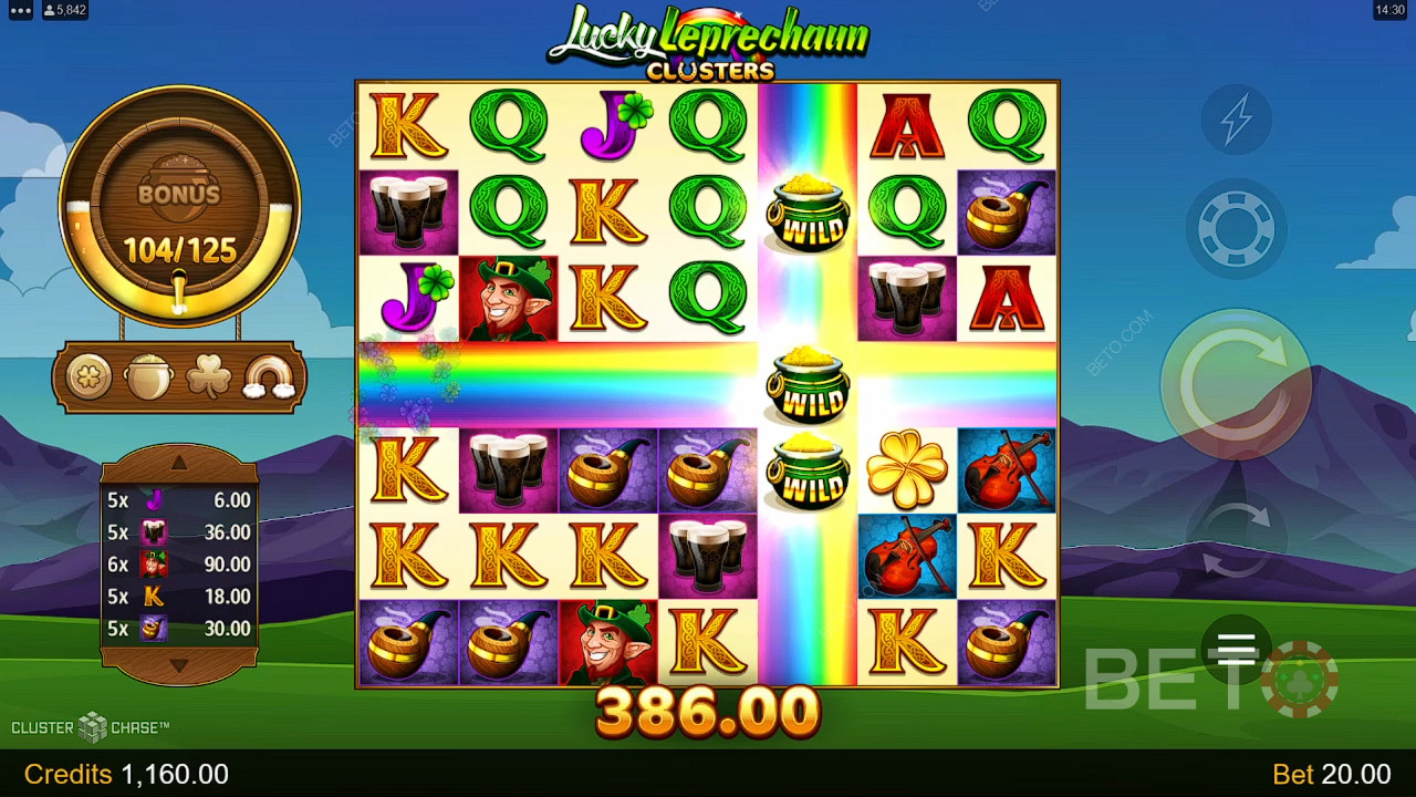 Lucky Leprechaun Clusters 免费游戏