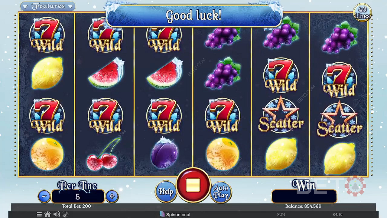 Fruits On Ice Collection 40 Lines 免费游戏