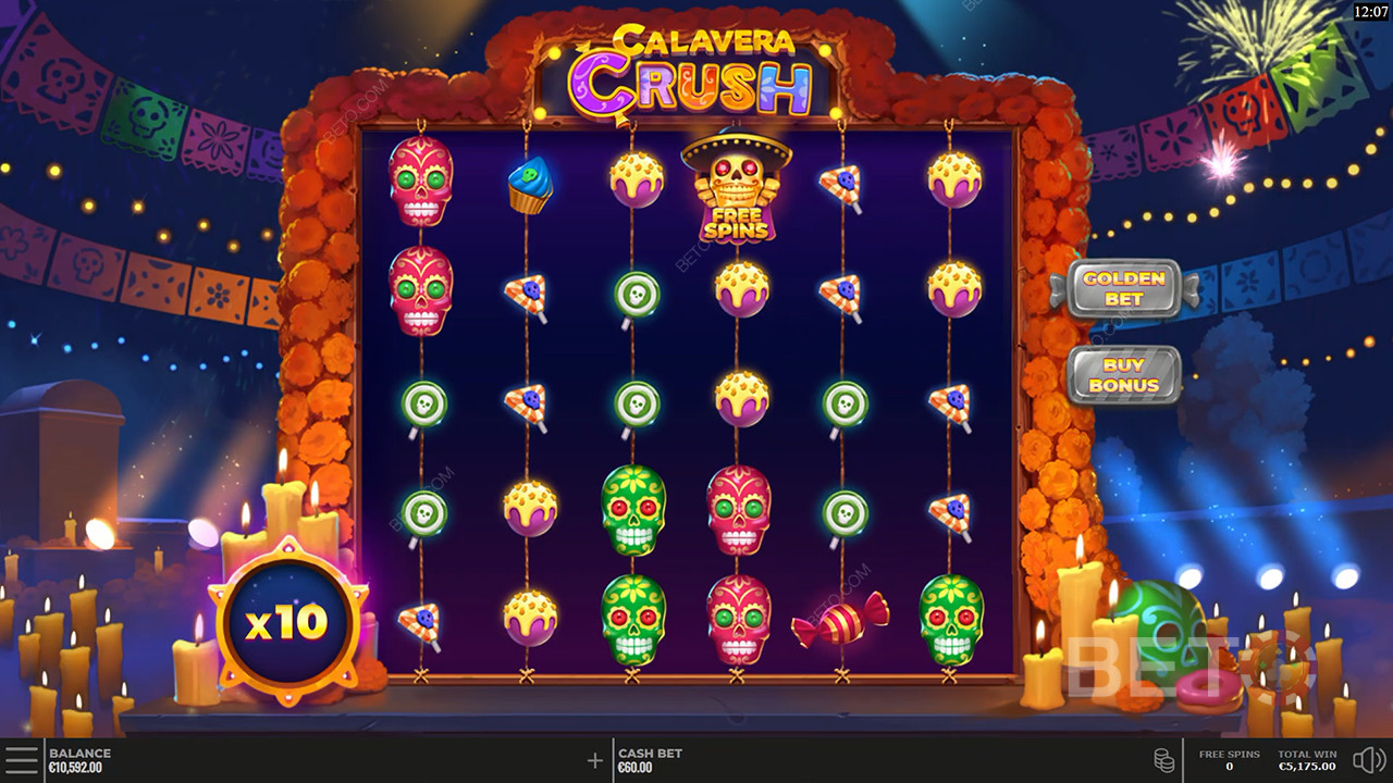 Calavera Crush 评论 by BETO Slots