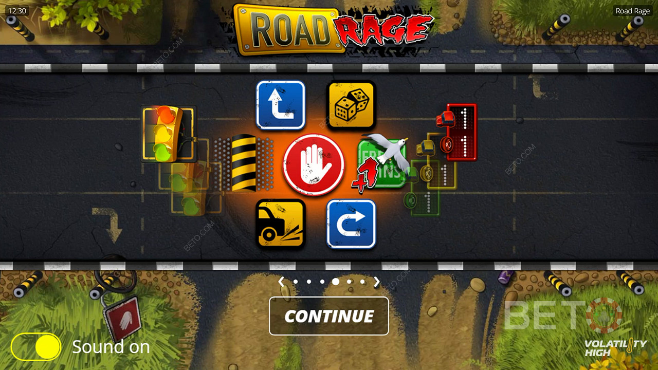 在 "公路狂飙 "老虎机中，"轮回 "奖励回合会让您的免费旋转游戏更加刺激。