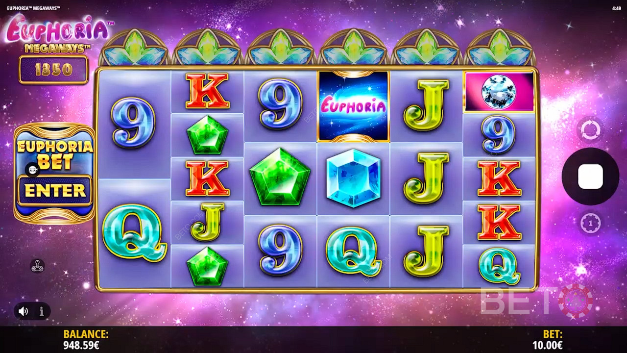 Euphoria Megaways 免费游戏