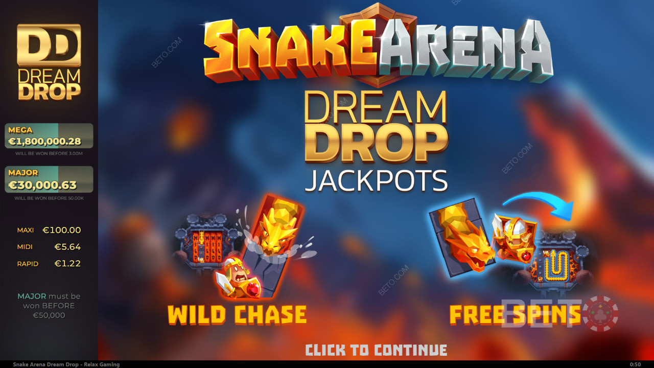 Snake Arena BETO 老虎机的 "Dream Drop "评论