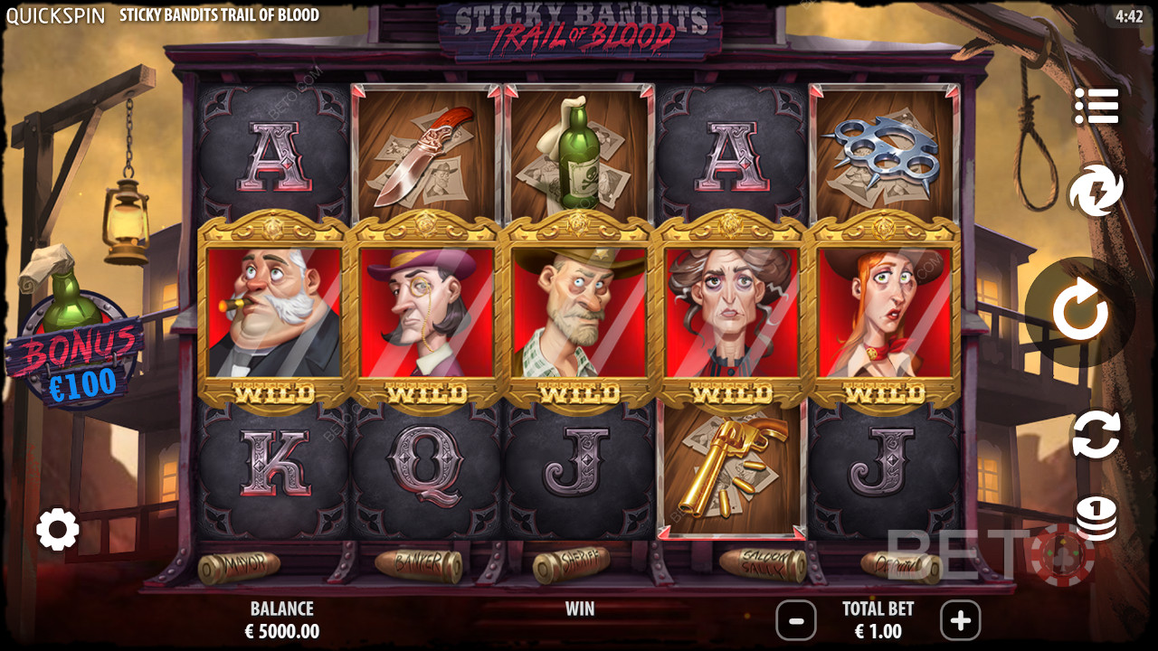 Sticky Bandits Trail of Blood 评论：BETO 老虎机