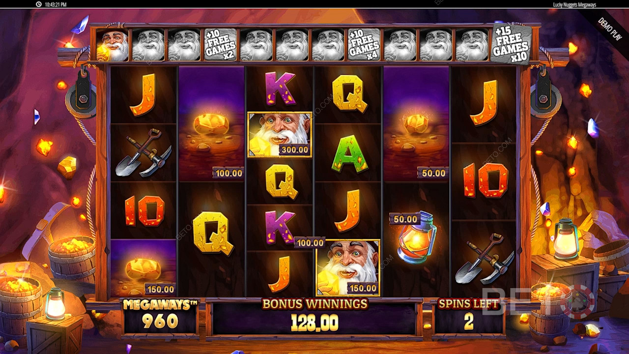 Lucky Nuggets Megaways 免费游戏