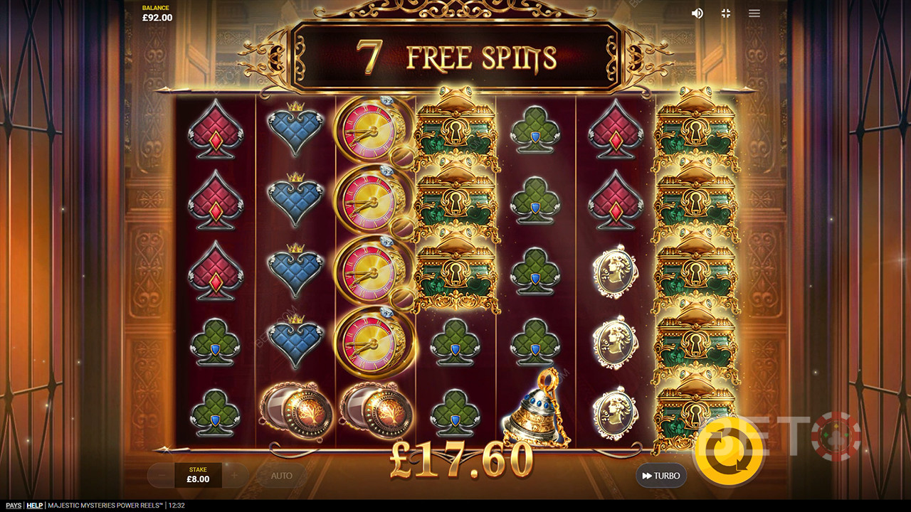 Majestic Mysteries Power Reels 评论 by BETO Slots