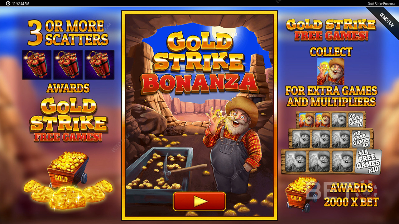 Gold Strike Bonanza Fortune 中的红利功能说明 Play byBlueprint