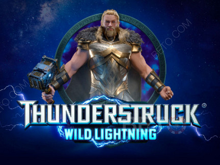 Thunderstruck Wild Lightning 5 轴老虎机演示游戏！